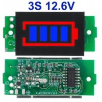 Индикатор уровня заряда батареи 3S 18650 Li-ion 12,6В СИНИЙ Индикатор уровня заряда батареи 3S 18650 Li-ion 12,6В СИНИЙ